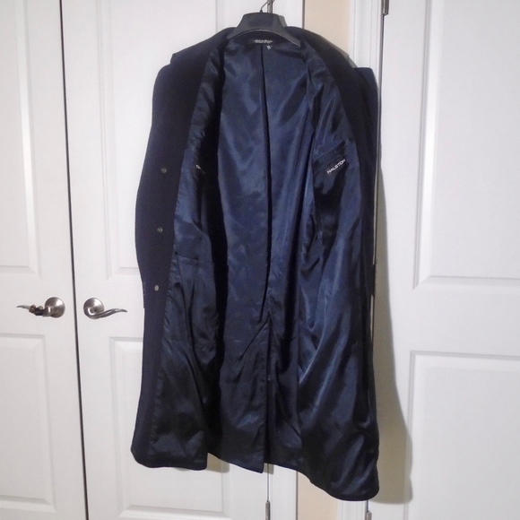 HALSTON Long Wool/Cashmere Winter Coat 44R **FIRM PRICE** - Picture 2 of 8